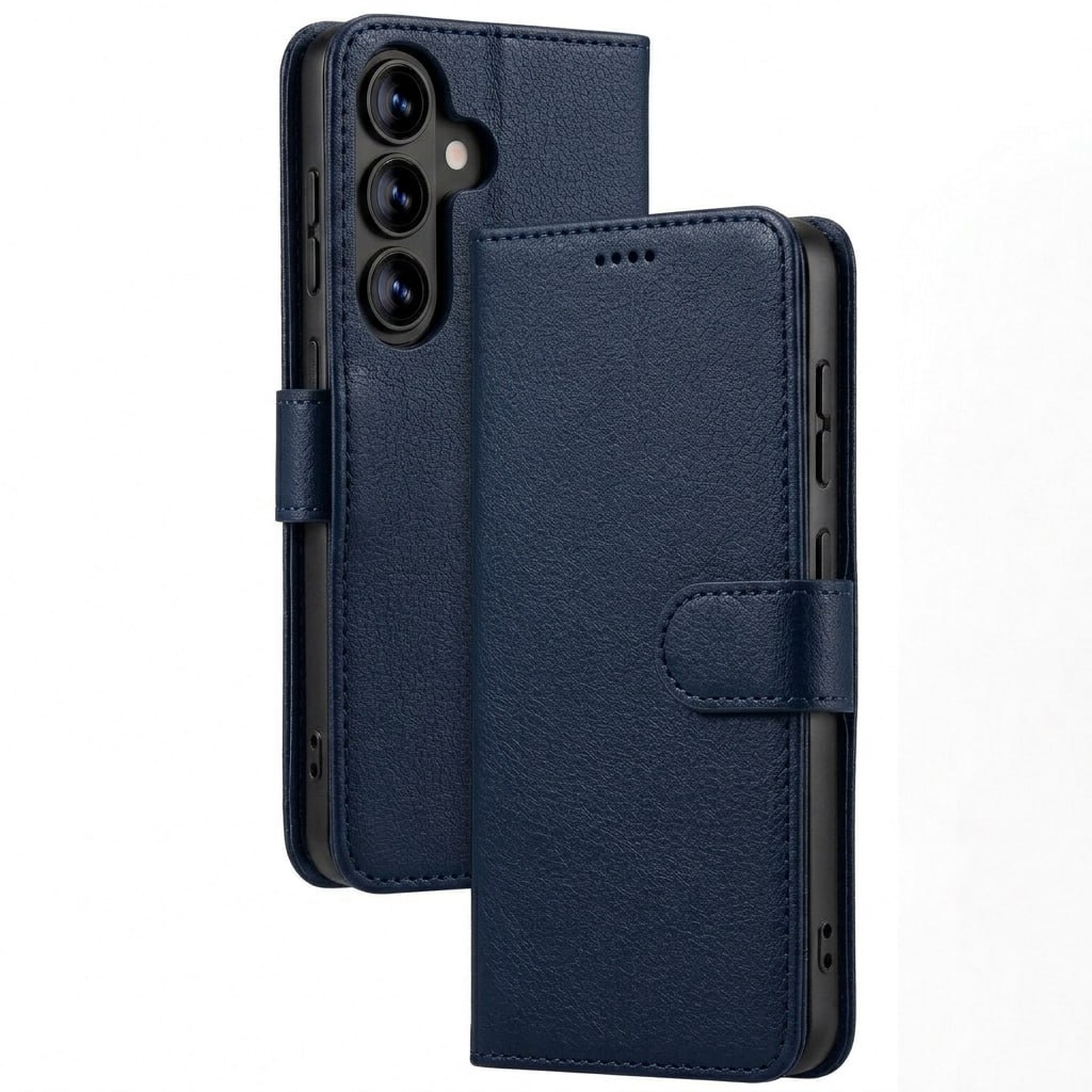 Husa pentru Samsung Galaxy A57 5G Tip Carte, Leather Folio, Functie de Stand, Calitate Premium, Antisoc, Protectie Sporita, Albastru