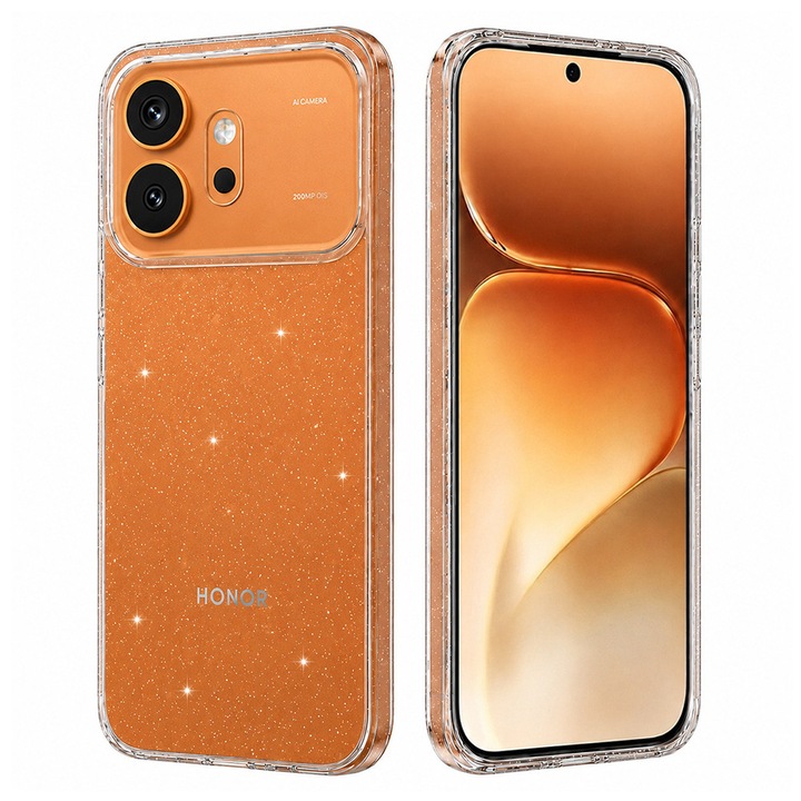 Husa pentru Honor 600 / 600 Pro Daden® SparkleSkin, Antisoc, Calitate Premium, Transparent