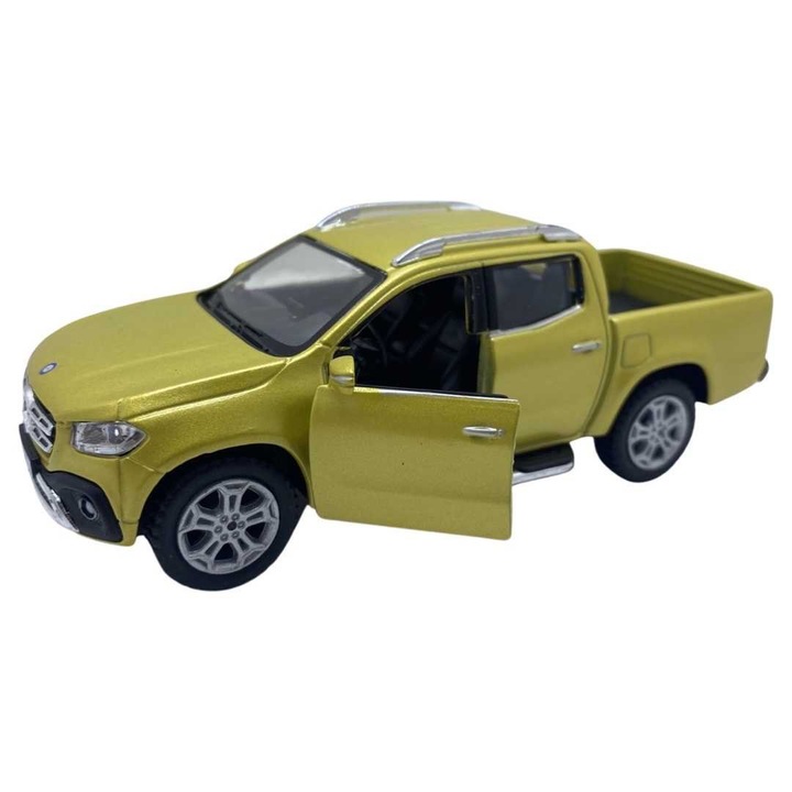 Mercedes Benz arany X-osztály modellautó 1/42 méretarányban, doboz nélkül