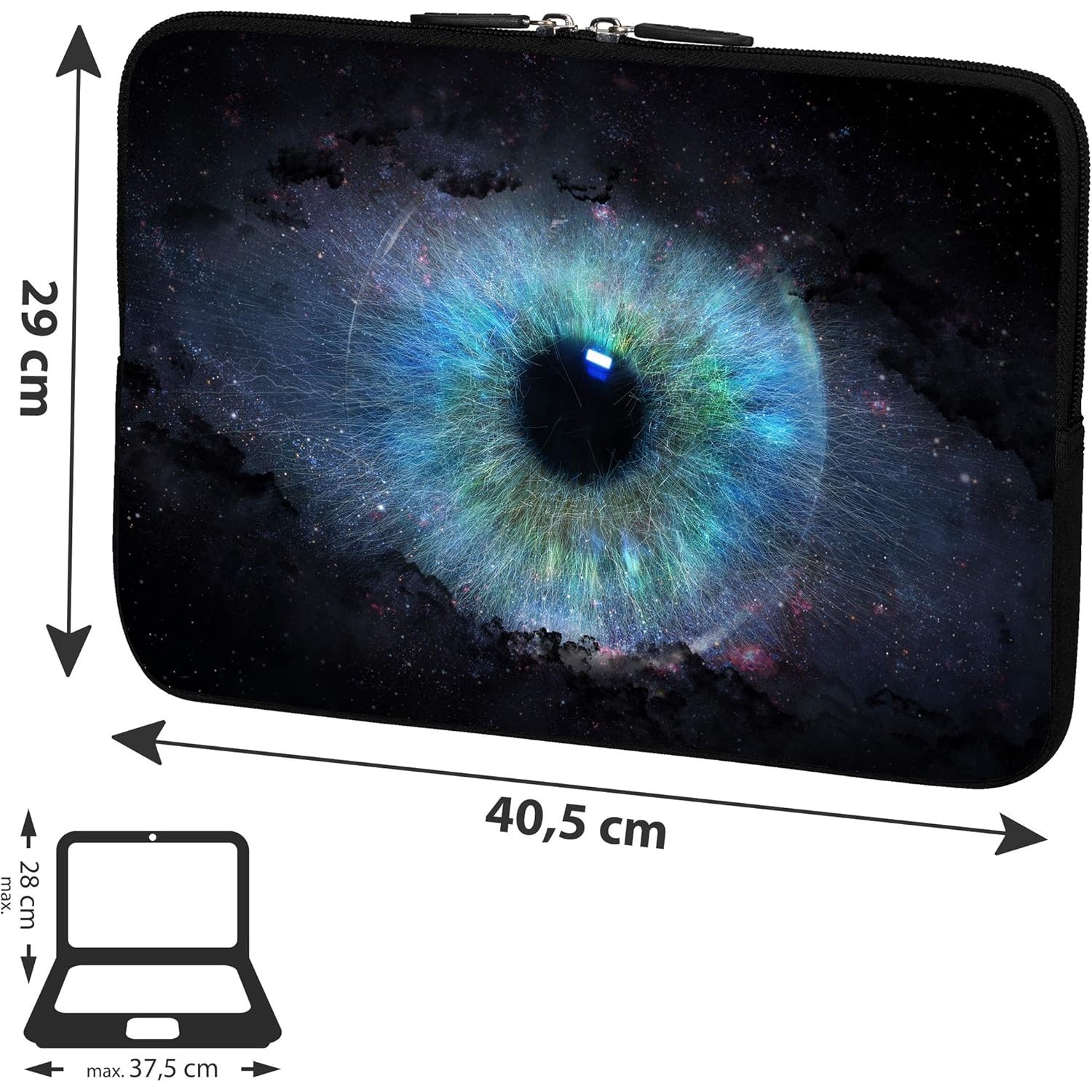 Husa Protectie Notebook Pedea Space Eye 15.6 inch Neopren