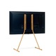 Univerzális TV állvány, Pedestal, Viva, 32"-70" (81-177 cm) képátlóhoz, maximális terhelhetőség 50 kg, csúszásmentes lábak, könnyen összeszerelhető, szatén rozsdamentes acél, skandináv design, narancssárga