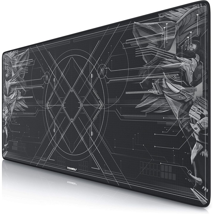 Mousepad Gaming Titanwolf XXL Speed, 900x400x3mm, Negru