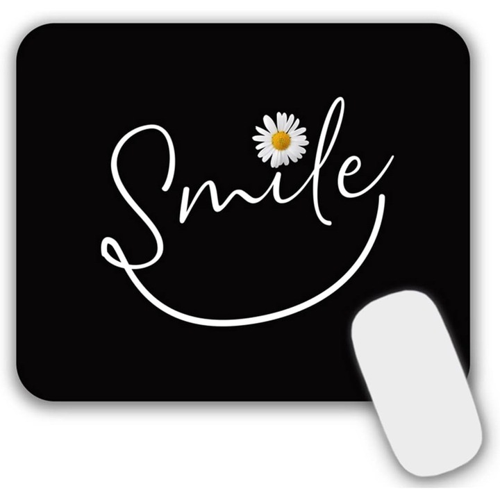 Mouse Pad Mic, Birou, Text, 24x20x0.3 cm, Material Textil