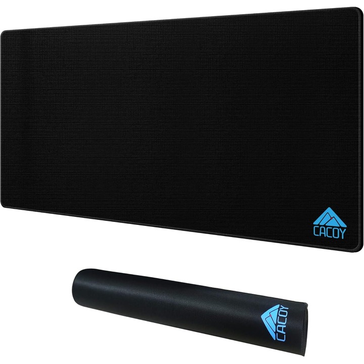 Mouse Pad XXL 110x50 cm, Suprafata Gaming, Baza Anti-Alunecare, Negru