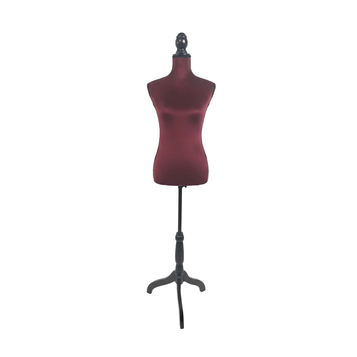 Forma de rochie reglabila cu suport si husa din catifea pentru croitorie