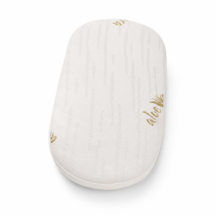Saltea ovala DualNest 74x38x7 cm in 3 straturi, husa Jacquard Deluxe - ASC6427968009311