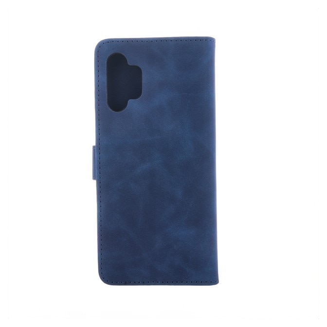 Husa Tip Carte Upzz® Smart Velvet, Compatibila Cu Samsung Galaxy A27 5G, Piele Ecologica Soft, Inchidere Magnet, Navy Blue