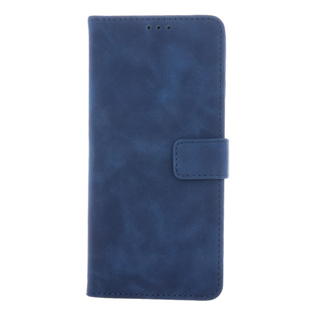 Husa Tip Carte Upzz® Smart Velvet, Compatibila Cu Samsung Galaxy A27 5G, Piele Ecologica Soft, Inchidere Magnet, Navy Blue