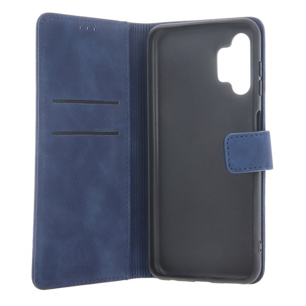 Husa Tip Carte Upzz® Smart Velvet, Compatibila Cu Samsung Galaxy A27 5G, Piele Ecologica Soft, Inchidere Magnet, Navy Blue