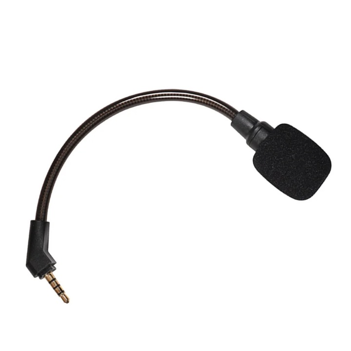 YANYXR csere mikrofon ROG Theta 7.1 gaming fejhallgatóhoz, rugalmas, 16cm, fekete