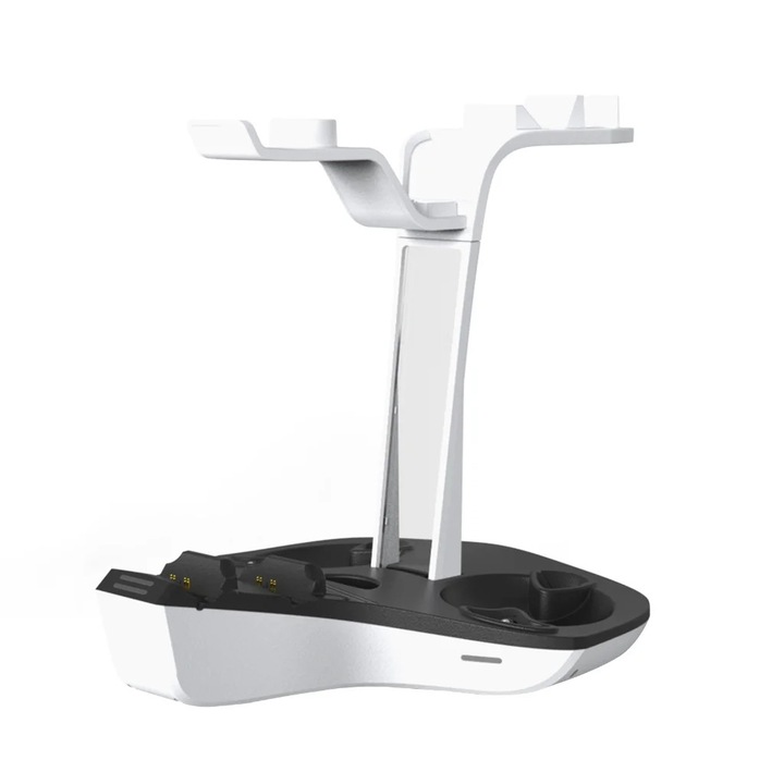 YANYXR töltőállvány PS VR2 kontrollerekhez, fehér