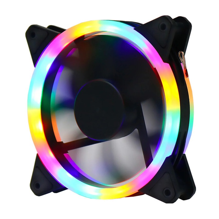 Ventilátor PC YANYXR 120x120x25mm RGB 12cm csendes