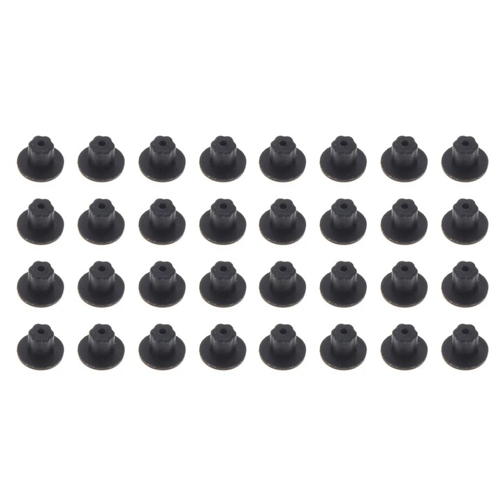 Picioruse cauciuc YANYXR set 16 sau 32 buc negru 4x4cm pentru aragaz