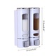 Dozator sapun lichid suspendat YANYXR, alb, 6.8x22cm