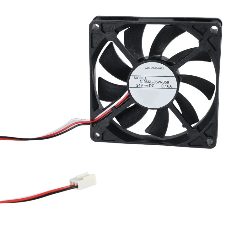 YANYXR ventilátor 3106KL05WB59 műanyag 24V 8x8x1.5cm