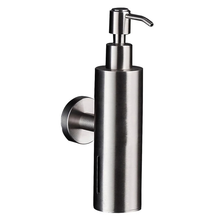 Dozator sapun periat inox YANYXR 200ml argintiu montaj perete