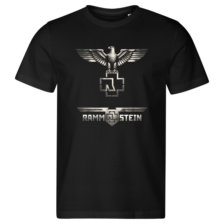 Tricou barbati, Rammstein, 40, negru, marime 2XL