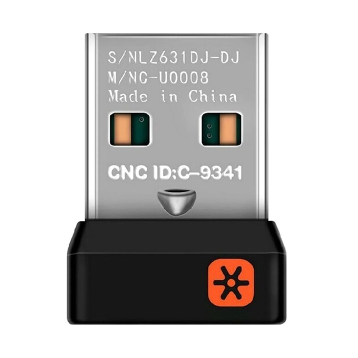 YANYXR 2.4GHz vezeték nélküli USB adapter egérhez és billentyűzethez, fekete, 1.4x1.8x0.6cm