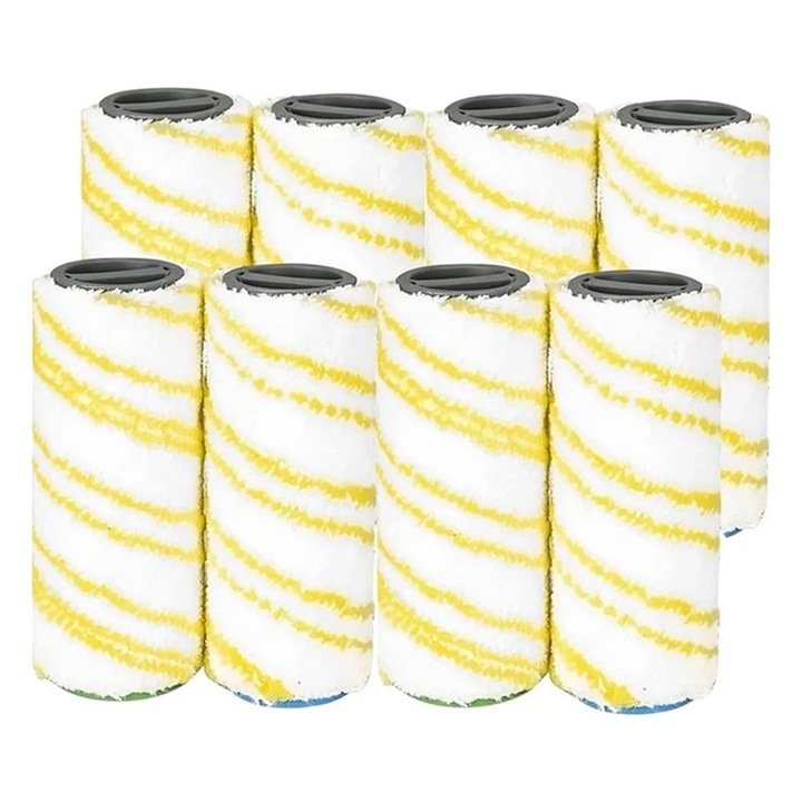 Perii de schimb pentru aspirator Karcher FC5, set 4 perechi, plastic, 14.2x4.6cm