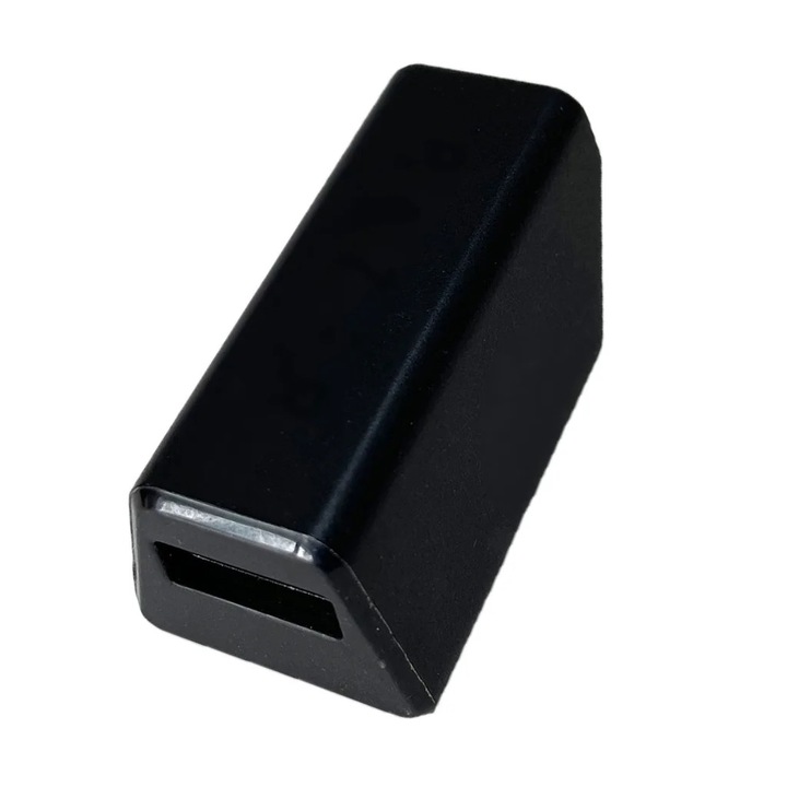 YANYXR USB egér vevő, fekete, kompakt műanyag