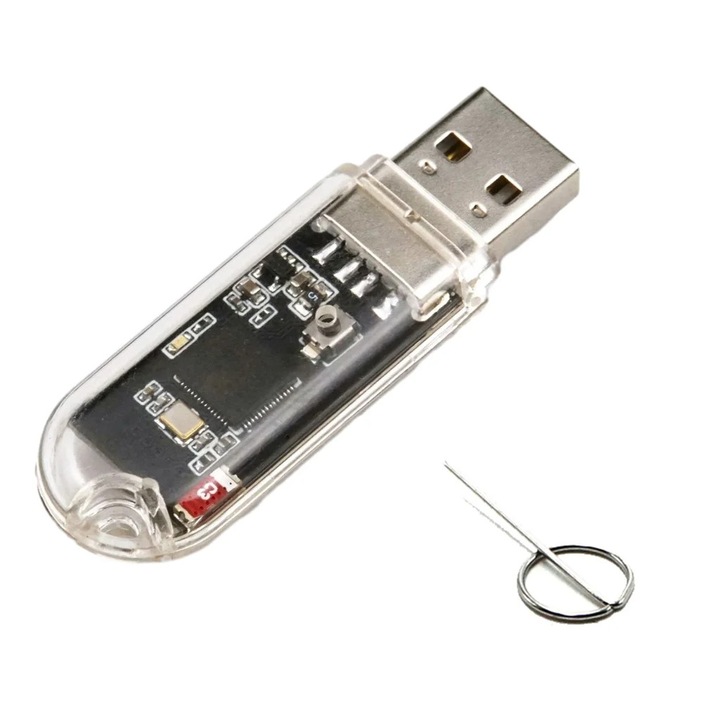 YANYXR ESP32 vezeték nélküli USB adapter, soros port, 6x2cm, fekete
