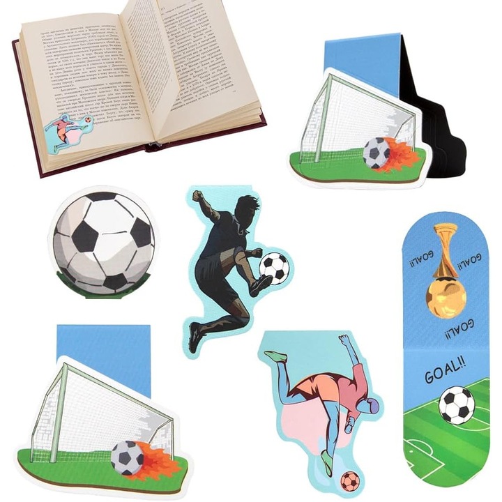 Set 5 Semne de Carte Magnetice Fotbal Copii - Cadou Ideal