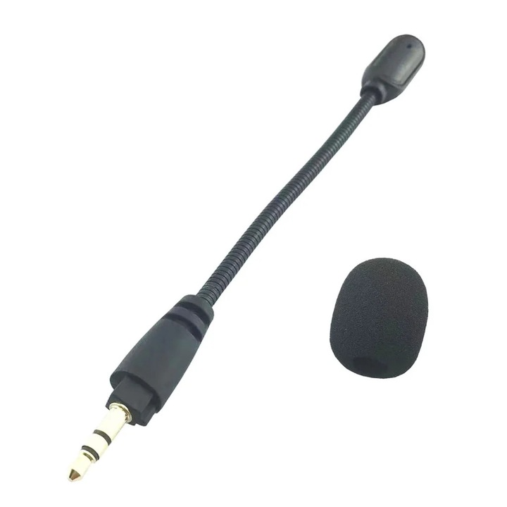 YANYXR mikrofon Corsair HS35 HS45 gaming fejhallgatóhoz, fekete, 16cm