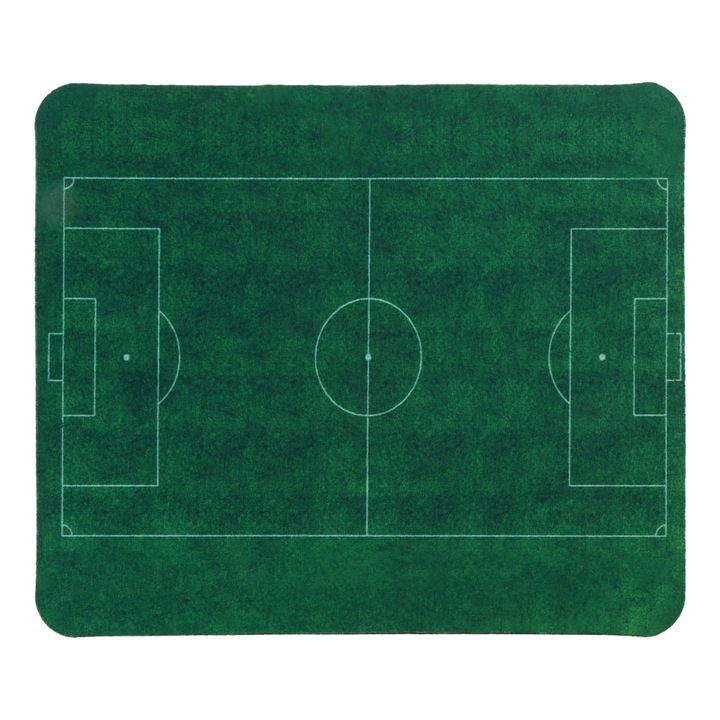 Mousepad YANYXR, model fotbal, antiderapant, negru, 20x24cm