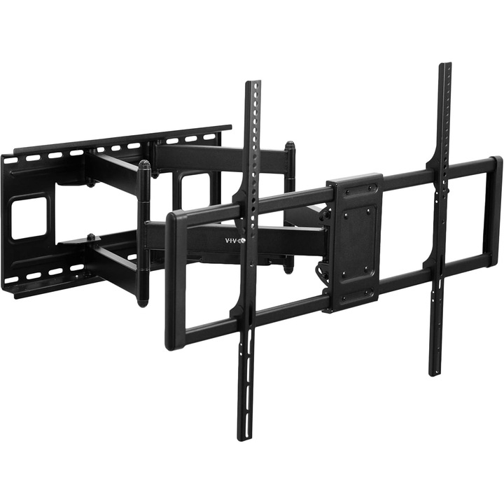 VIVO TV tartó 60-120" Ultra-Robusztus, Csuklós, VESA 900x600mm, Fekete