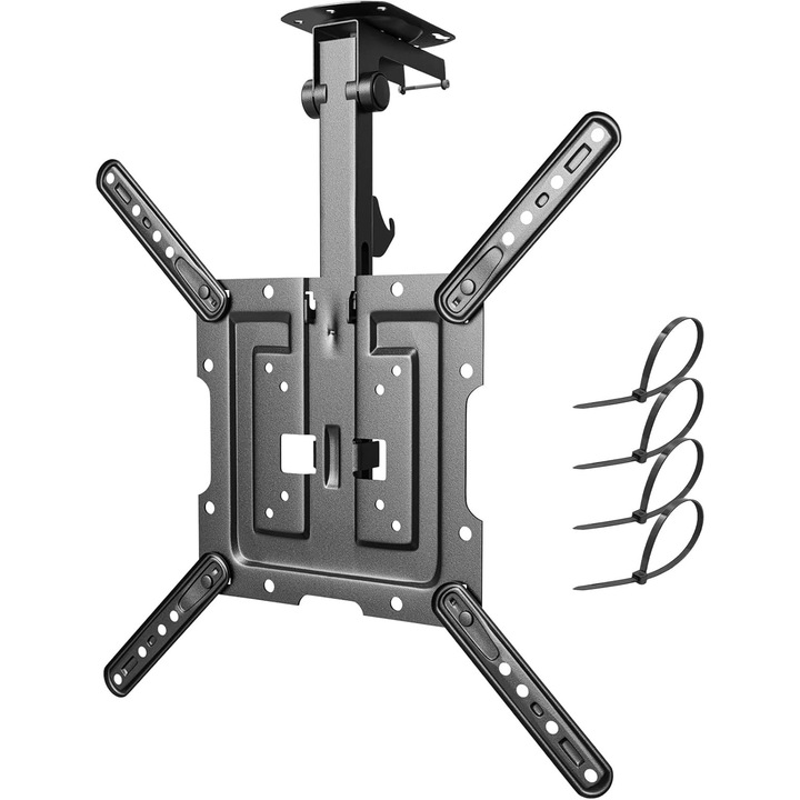 Összecsukható, Állítható TV Plafon Tartó, 23-55 hüvelyk, Max 20 kg, VESA 400x400