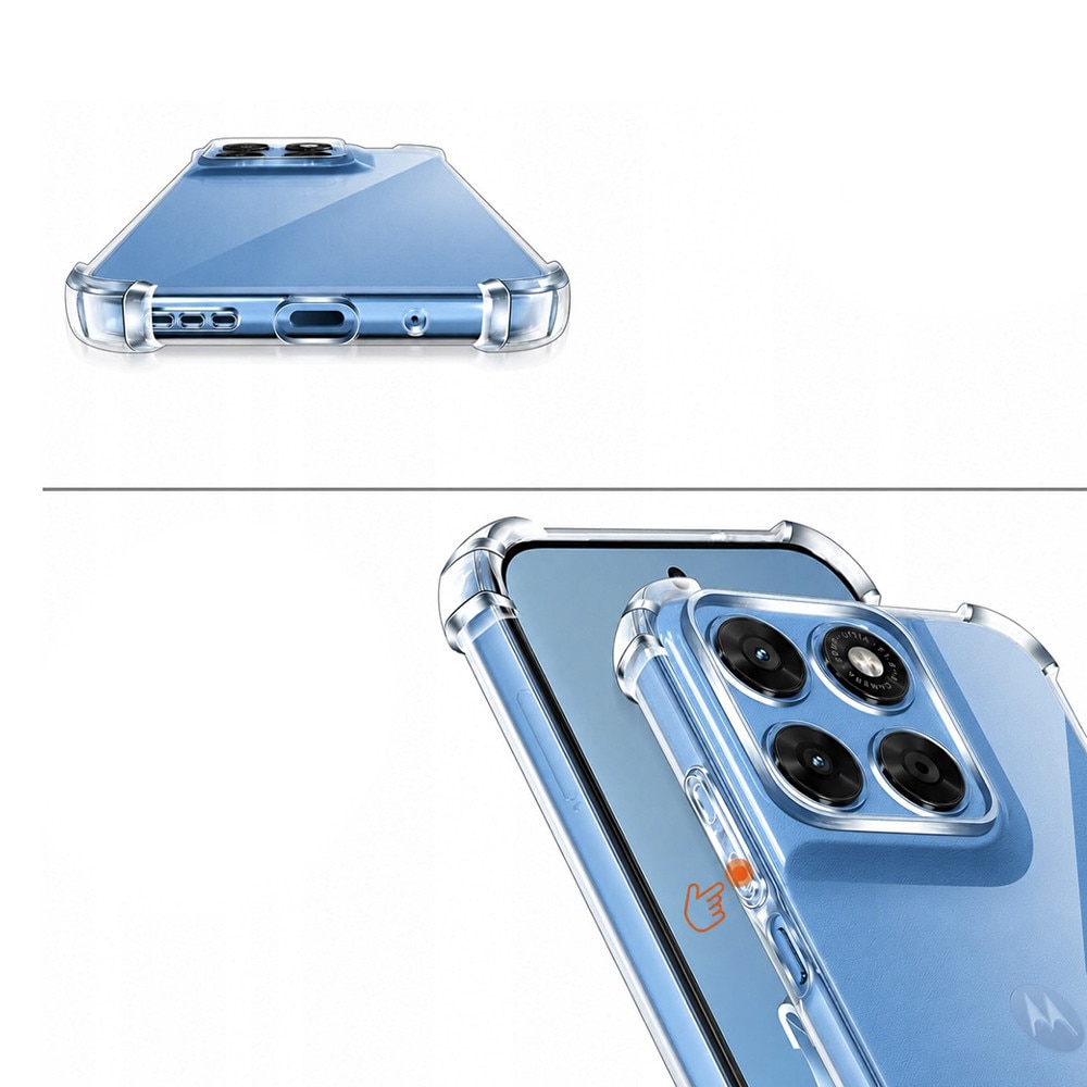 Husa pentru Motorola Moto G87 / G77 / G67 - Techsuit Shockproof Clear Silicone - Clear