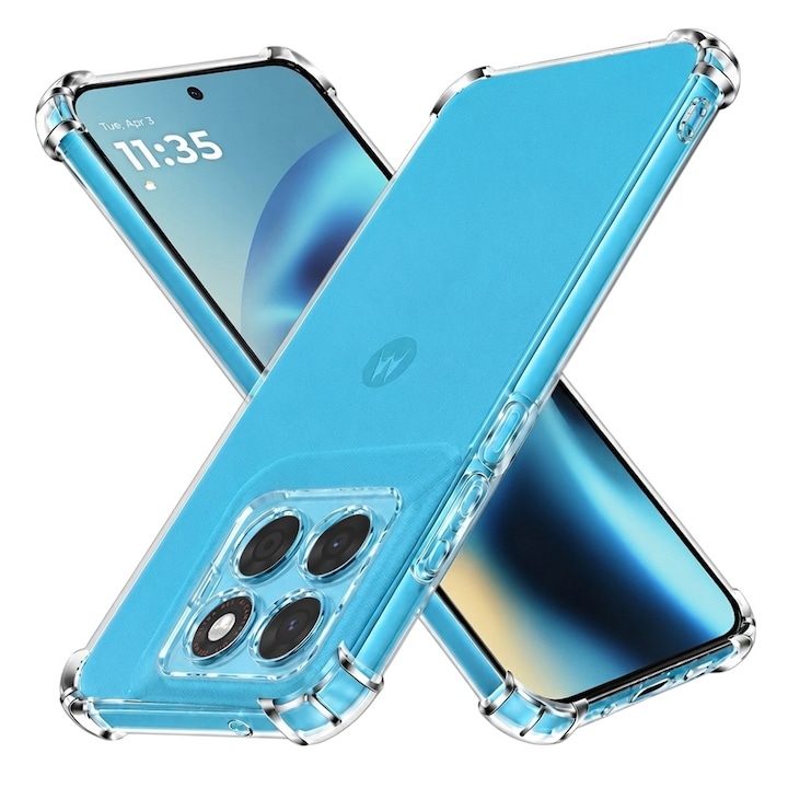 Husa pentru Motorola Moto G87 / G77 / G67 - Techsuit Shockproof Clear Silicone - Clear