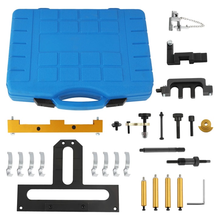 Set scule motor BMW, trusa blocare ax came si vibrochen, reglare distributie, motoare N42 N46 N46T, E87 E90 Seriile 1 3 5 Z4 X