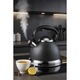 Ceainic cu fluier Hauspremium 3,5L inox negru