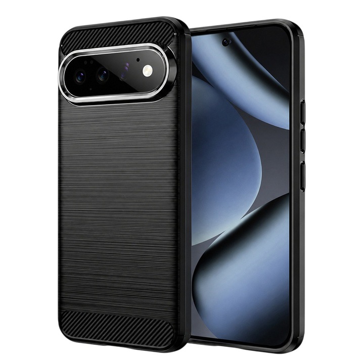 Калъф за Google Pixel 11 / Pixel 11 Pro Daden Carbon Гъвкав Противоударен, Хибриден Противоударен, Черен