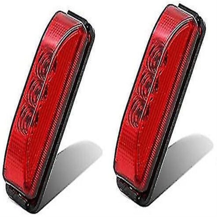 Set 2 Semnalizatoare Laterale LED 12V, rosu, 103x34x28mm