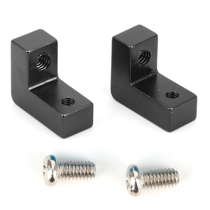 Placa servo aluminiu YANYXR set 2 buc negru 680023BL