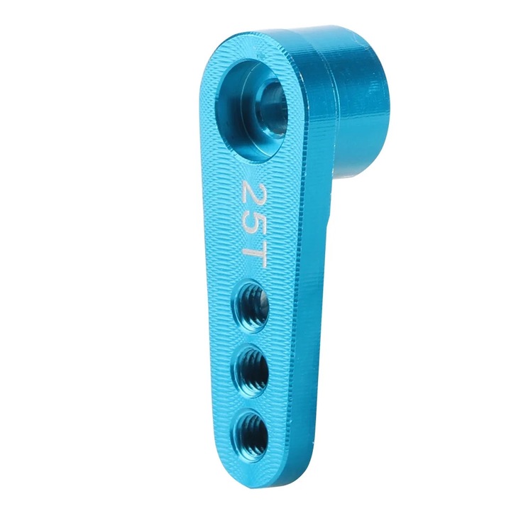 Brat servo directie RC YANYXR aluminiu 28.5mm albastru 25T