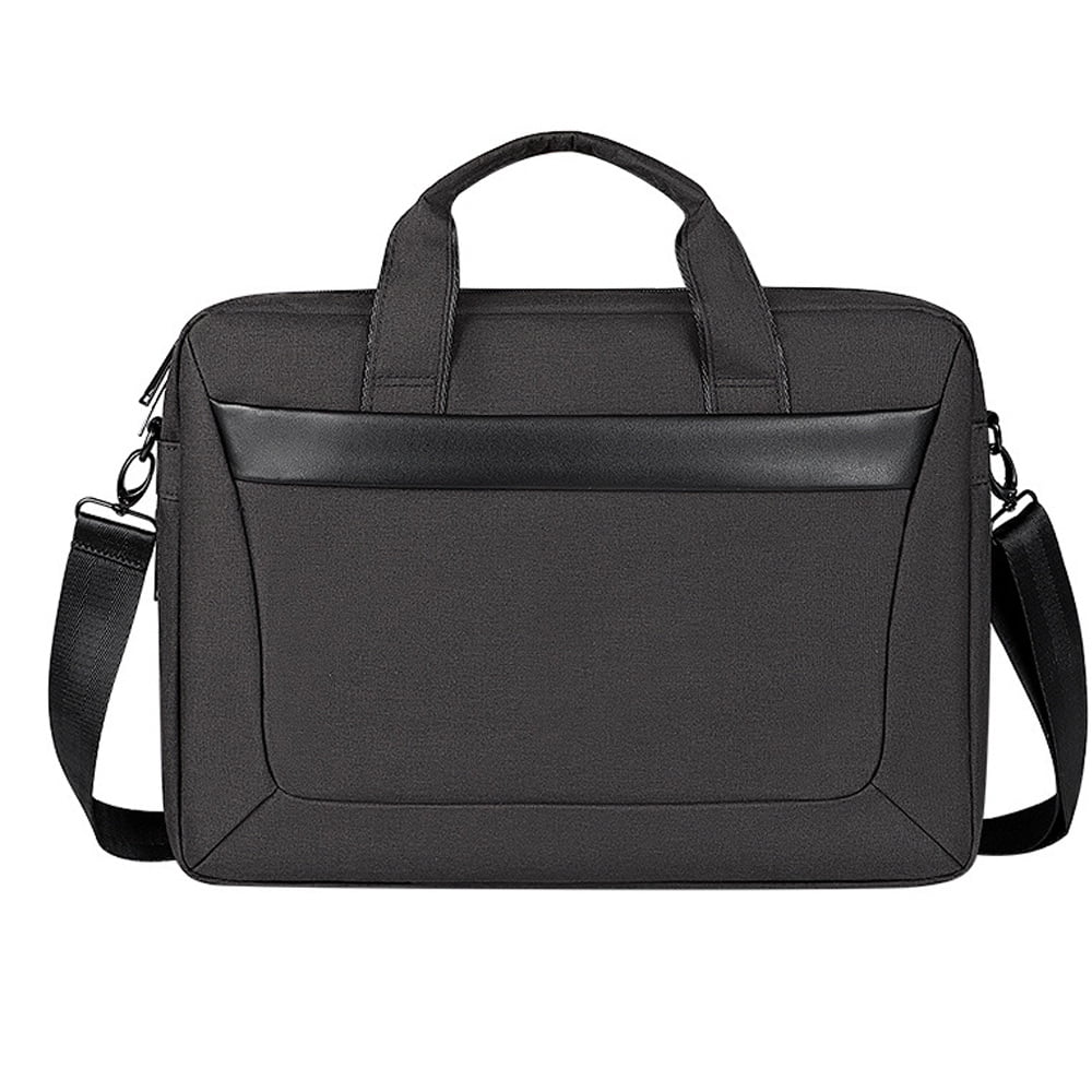 YANYXR, geanta pentru laptop din poliester captusita, extensibila cu fermoar, cu curea de umar si manere, Negru, 13.3 inch (BCS3230639)