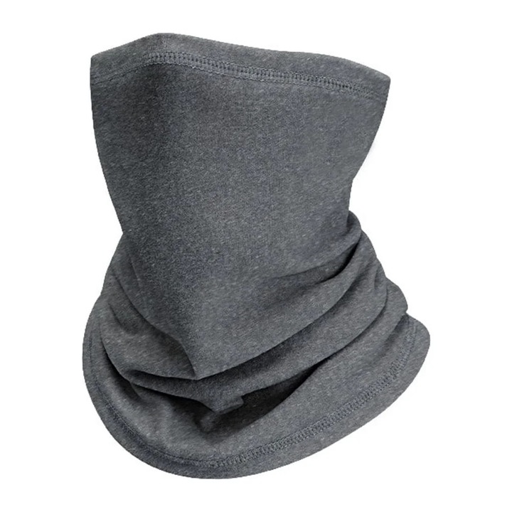 Masca ski YANYXR DWJ44 fleece german gri inchis, calduroasa, 1 marime