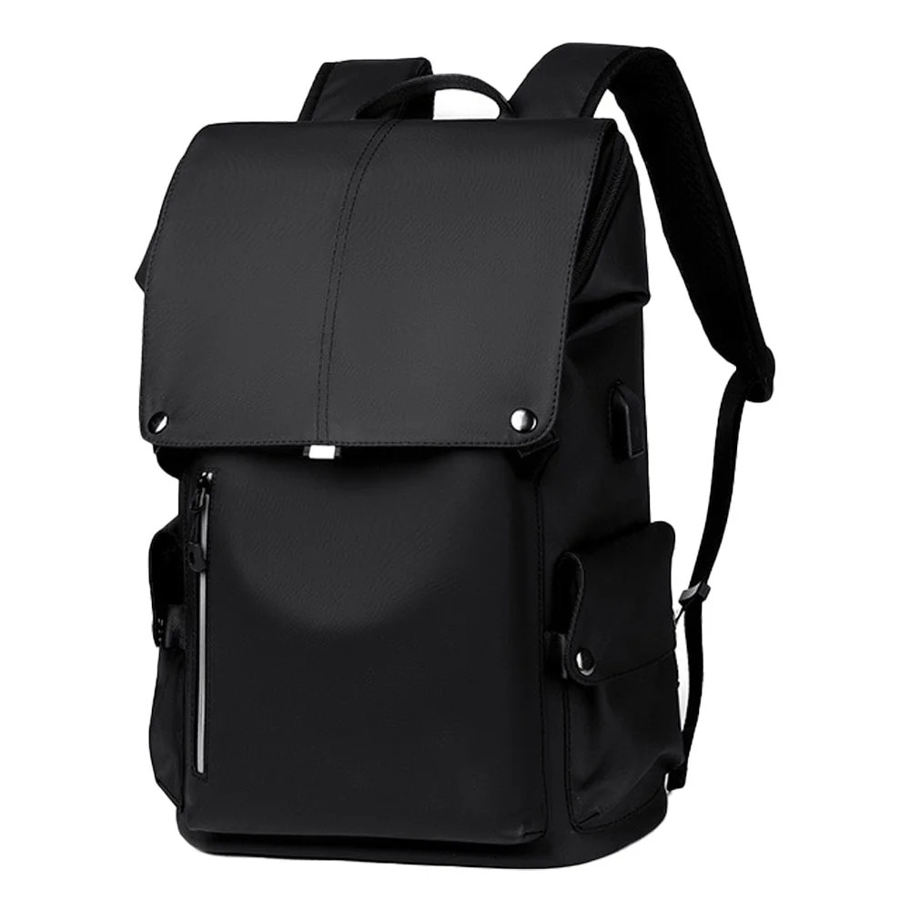 Rucsac laptop YANYXR 15.6 inch rezistent apa USB negru 43x30x15cm