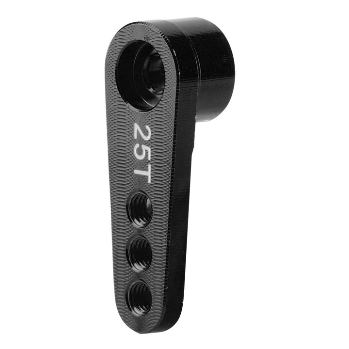 Brat servo directie RC YANYXR aluminiu negru 28.5mm 25T 1/10
