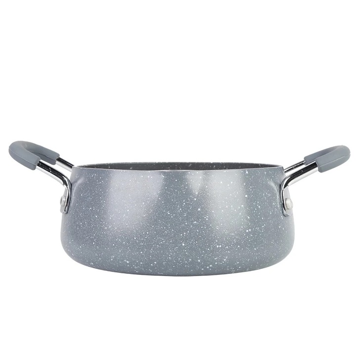 YANYXR orvosi kő serpenyő, áteresztő réteg, szürke, 18cm, szett leeresztő állvánnyal
