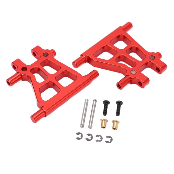 Brat spate RC aluminiu YANYXR rosu 50x43x6mm pentru TAMIYA TT02 1/10