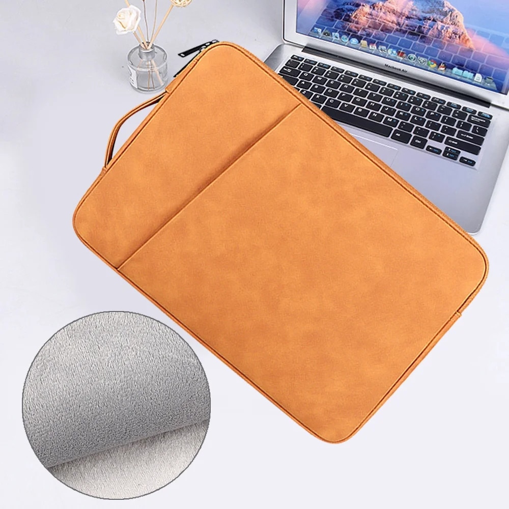 Husa laptop YANYXR 14.1-15.4 inch galben 38.5x28x3cm impermeabila moale