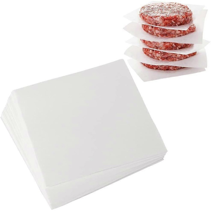 Foi de hartie pentru burgeri 10x10cm set 300 buc multicolor