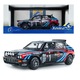 Lancia Delta Integrale modellautó. tri. to Biason a. Sacco Monte Carlo 1/18 méretarányú fekete, piros és kék