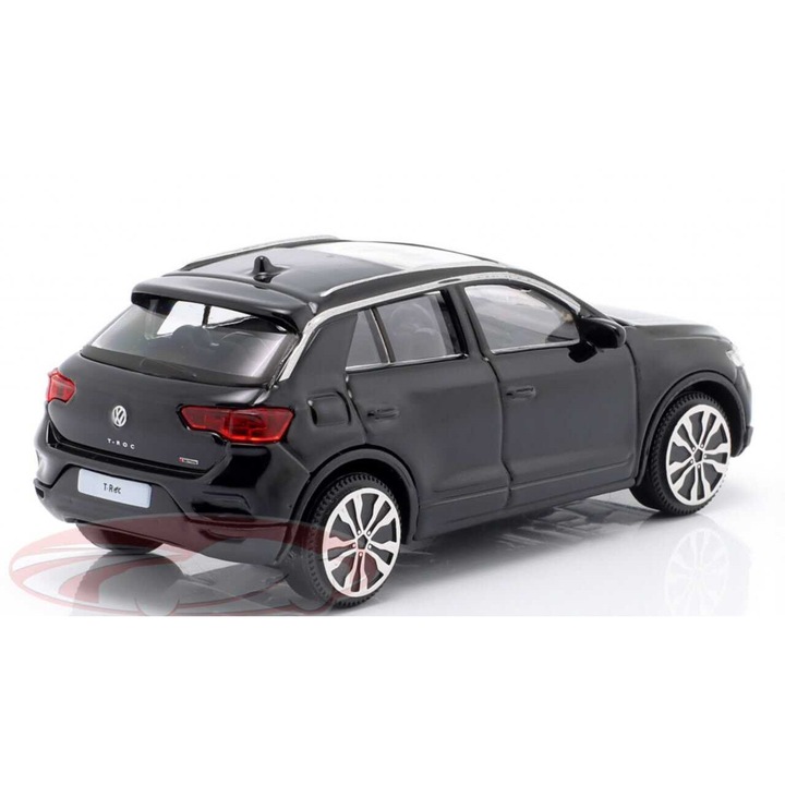 Volkswagen T-Roc 2021 modellautó, 1/43 méretarány, fekete