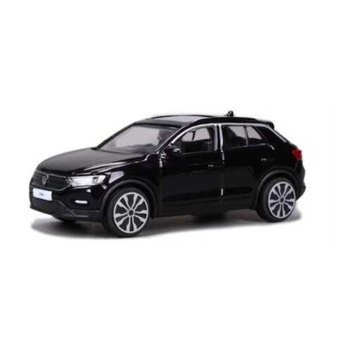 Volkswagen T-Roc 2021 modellautó, 1/43 méretarány, fekete