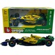 Formula 1 2024 McLaren MCL38 #4 Lando Norris modellautó, 4. helyezés a Monacói Nagydíjon, Senna 30 éves évfordulós grafika, 1/43 méretarány, sárga, zöld és kék
